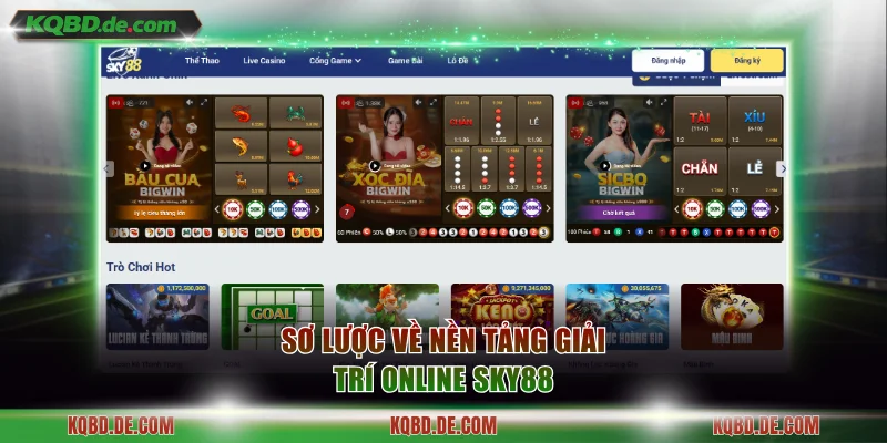 Sơ lược về nền tảng giải trí online Sky88